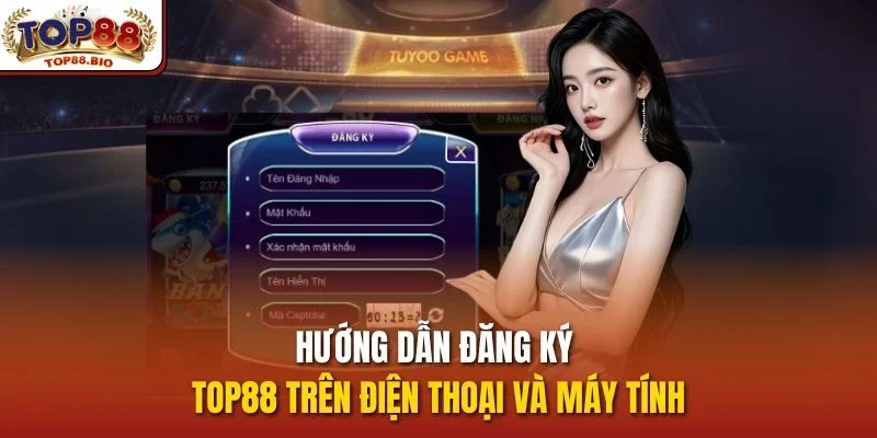 Hướng dẫn đăng ký top88 trên điện thoại và máy tính